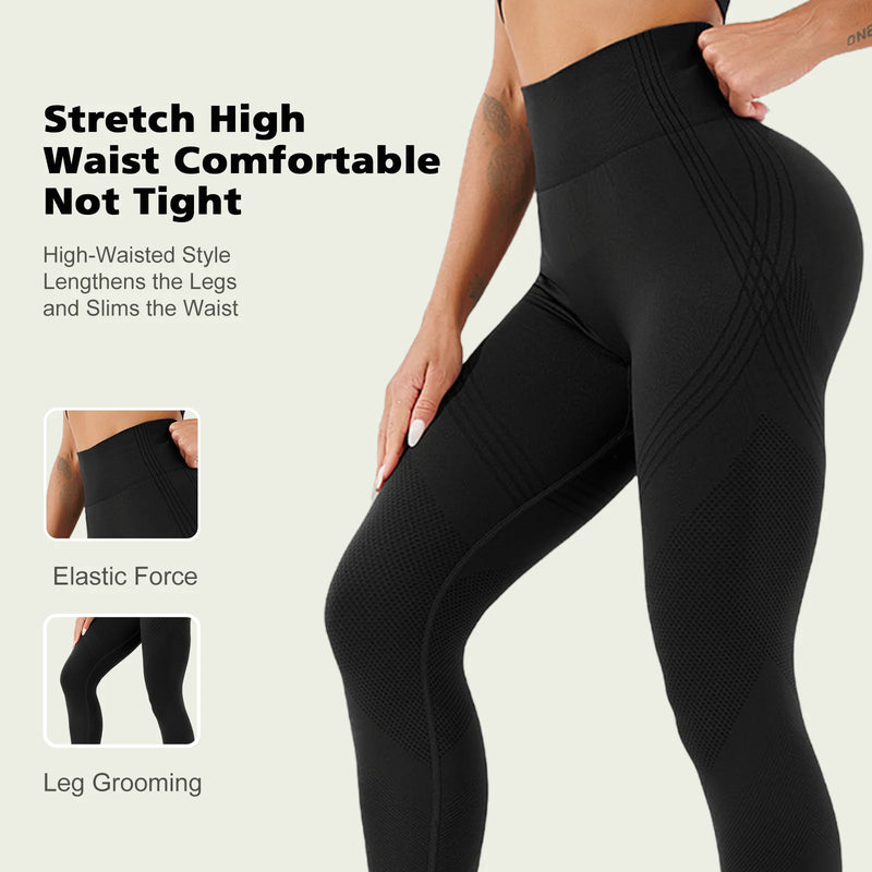 High Waisted Leggings Soft Athletic Tummy Control