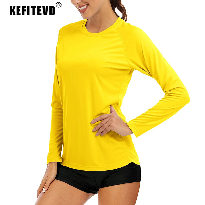 Quick Dry Women's UPF 50+ Long Sleeve T-Shirts