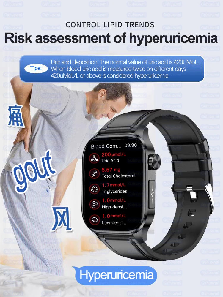 Blood Pressure Monitoring Bluetooth Smart Watch