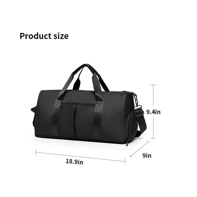 Simple Black Sports Bag